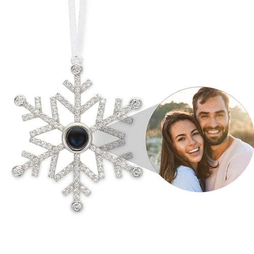 Personalized Snowflake Photo Ornament